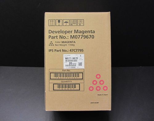 New OEM Ricoh Savin Lanier Magenta Developer M0779670 47C7795 Pro C901 &amp; C901s