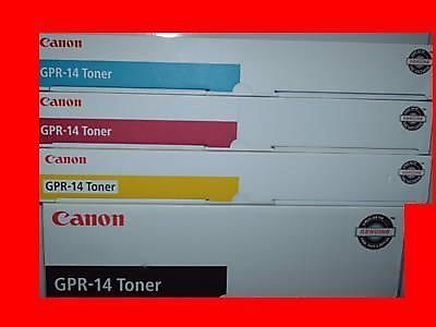 SET 4 CANON GPR-14 GPR14 TONER CARTRIDGE IMAGE RUNNER C5800/6800 FACTORY SEALED