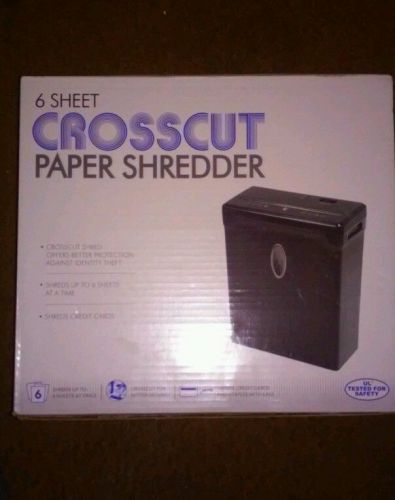 Free shipping -paper shredder 6 sheet credit card cross cut lx60b auto start for sale