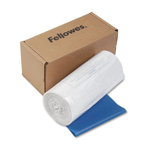 Fellowes powershred bags models c-120,20c,220/c, 50 bags &amp; ties/pack - fel36054 for sale