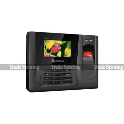 Realand ZDC20 TFT Fingerprint Time Attendance Clock High Speed Response