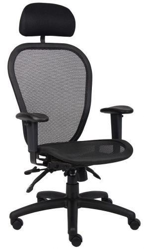 B6018-hr boss multi-function mesh executive office task chair with headrest for sale