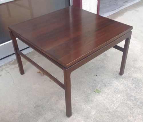 MID CENTURY MOD SOLID TEAK WOOD EXECUTIVE COFFEE TABLE THE GUNLOCKE CO. N.Y.