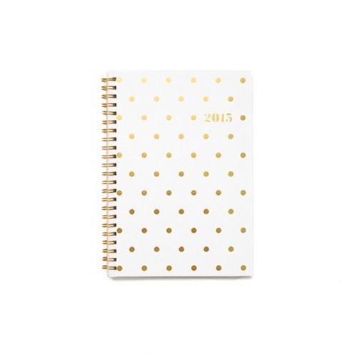 Sugar Paper LA for Target - Gold Polka Dot Planner 2015 Agenda, Small