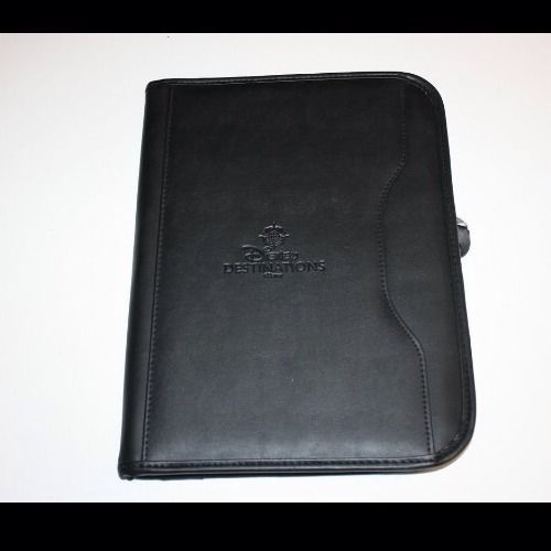 Gemline Zippered Black Padfolio