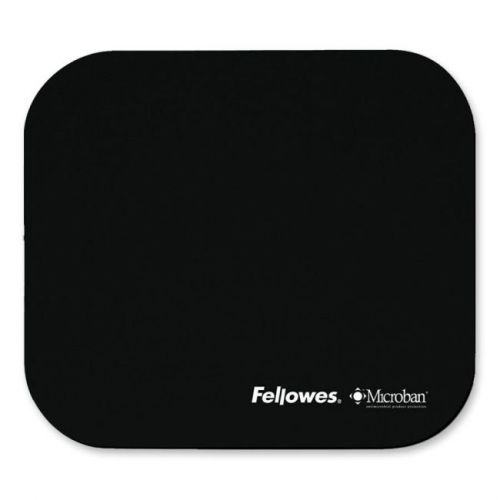 FELLOWES 5933901 MICROBAN BLACK MOUSEPAD