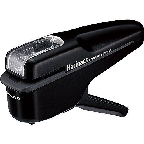 ya08379 KOKUYO Harinacs Japanese Stapleless Stapler Black SLN-MSH108D from Japan