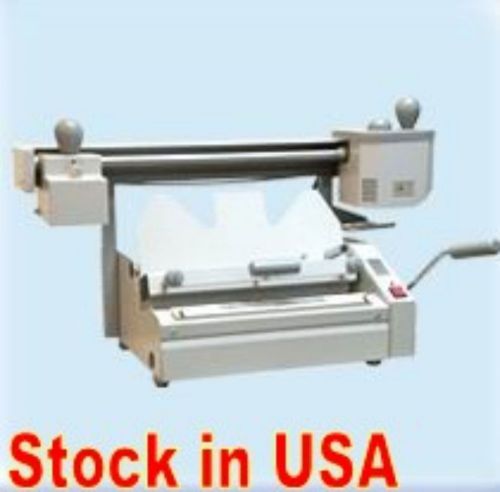 Hot melt glue book binder perfect binding machine 12inch for sale