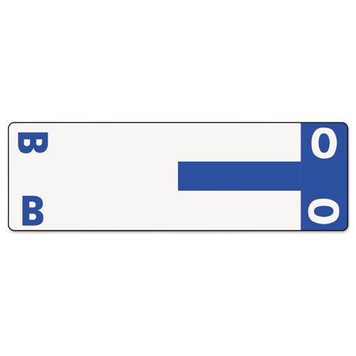 Alpha-z color-coded first letter name labels, b &amp; o, dark blue, 100/pack for sale