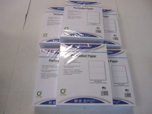 (6) laser3  04120 letter size perforated office paper 6 reams 3000 sheets, 20# for sale