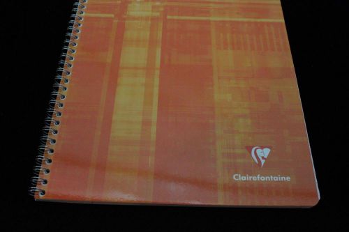 Clairefontaine wirebound notebook  8&#034; x 11&#034; lined orange for sale