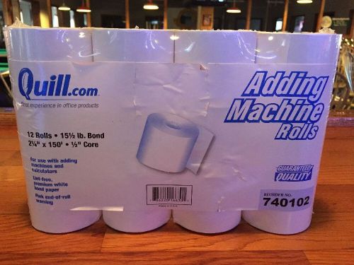 Quill 12 Count Adding Machine Rolls #740102