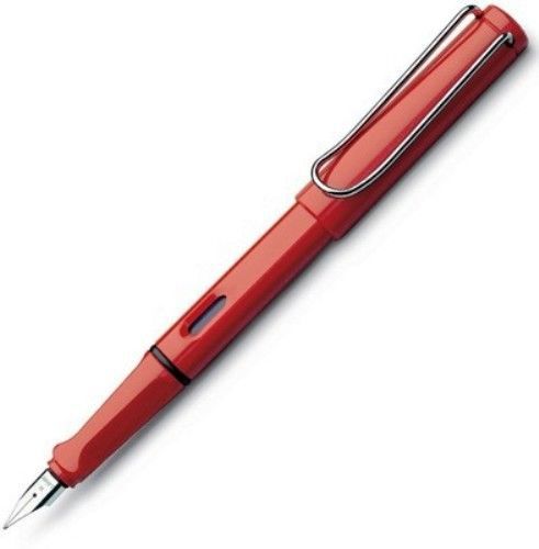 2 x Lamy Vista Safari Fountain Pen Red