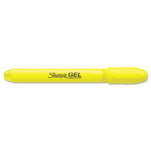 Sharpie Gel Highlighter, Fluorescent Yellow, Bullet, 2 Packs of 2