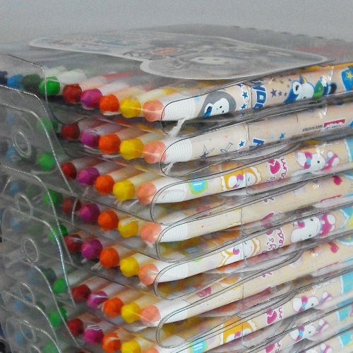 Peel-off Crayons Marker pencil 12 Colors 8 set LOT for Kids