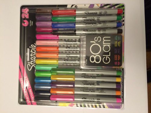 Sharpie 80&#039;s Glam 24 count Ultra Fine Point Marker set - brand new