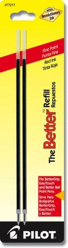 Pilot The Better Ball Pen Refill Fine Point 2 Count Red