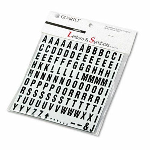 Quartet Magnetic Characters, Magnetic, Black, 3/4&#034;h, 120/Set (QRTML)