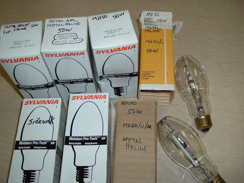 LOT OF 7 SYLVANIA METALARC PRO-TECH M110/O MP50/U/MED 50W 67587-1 NEW E17 BULB