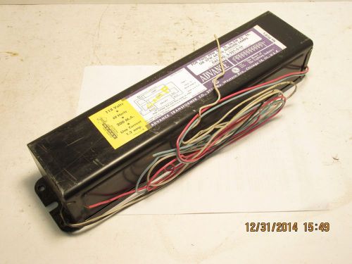 Advance S-251-S-TP 2-lamp slimline ballast 118V 60Hz 200MA NOS