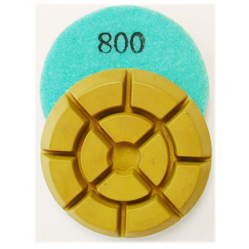 3” Premium Dry Concrete Diamond Polishing Pad - 800 Grit