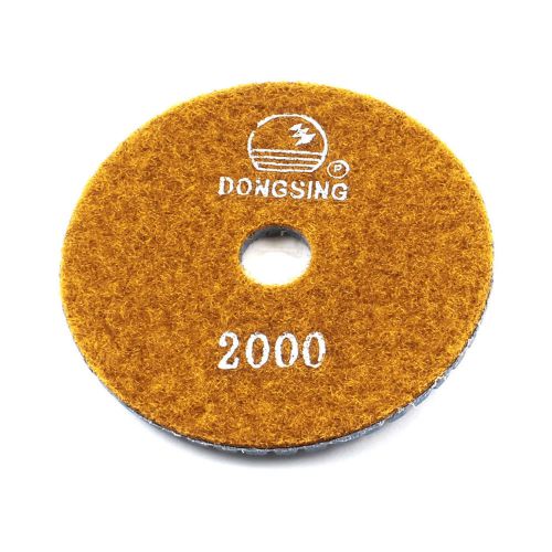 Granite Concrete Buffing Wet Dry Diamond Resin Polishing Pad 2000 Grit Orange