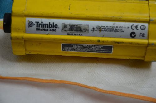 Trimble sitenet 450 radio, 44658-55 TRIMBLE SITENET 450 RADIO 450 MHZ