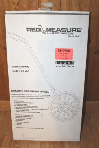 *NEW* REDI MEASURE REDINGTON 12-0765 DISTANCE MEASURING WHEEL 5 figure display