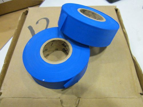 12 rolls blue surveyor ribbon width 300 foot x 1-1/8&#034; new for sale