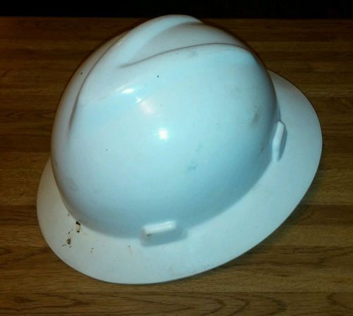 Vtg ca1997 V-GARD Safety HARD HAT HELMET Full Brim ANSI Z89.1 Medium Adjustable