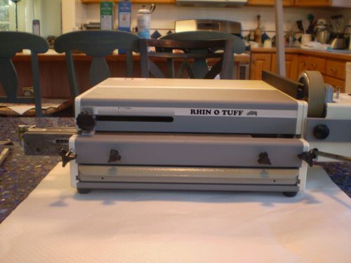 RHINO O TUFF Binding Machine - with Coil Inserter Model OD 4800