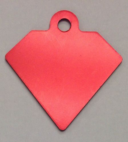 100 Diamond Pet identification tags Anodized Aluminum Blank Bulk ID Wholesale