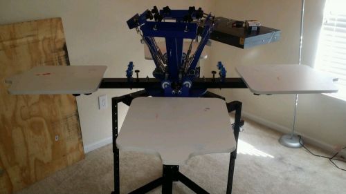 4 color screen printing machine