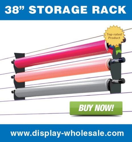 Sign Shop Wall Storage Rack 38&#034; Avery Vinyl Roland Mutoh HP 3M (4 sets)