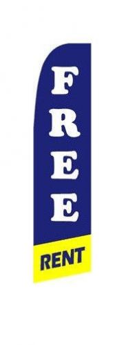 FREE RENT  X-Large Swooper Flag - ASF-160