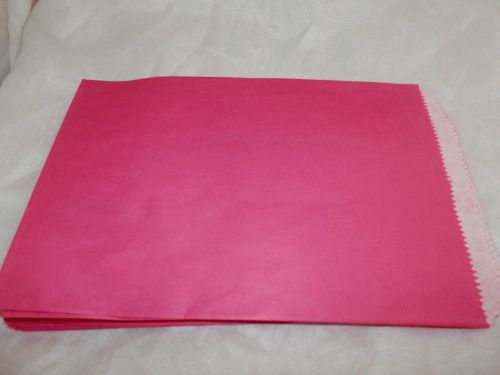 50 6x9 (6.25x9.25) Hot Pink Paper Merchandise Kraft Bags,Party Favor Gift Bags
