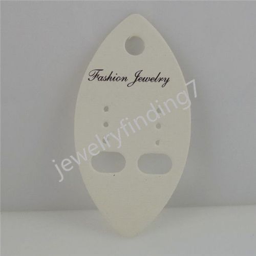 100PCS Paper Leaf Stud Earring Stooper Dangle Earring Hook Clasp Hanging Card