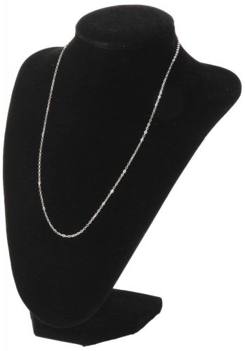 Black velvet necklace pendant chain link bracelet jewelry display holder stand for sale