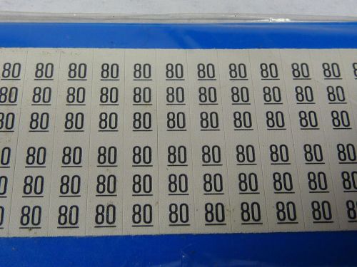 Panduit PCM-80 Legend 80 Marker Label 5 Sheets Per Bag ! NEW !