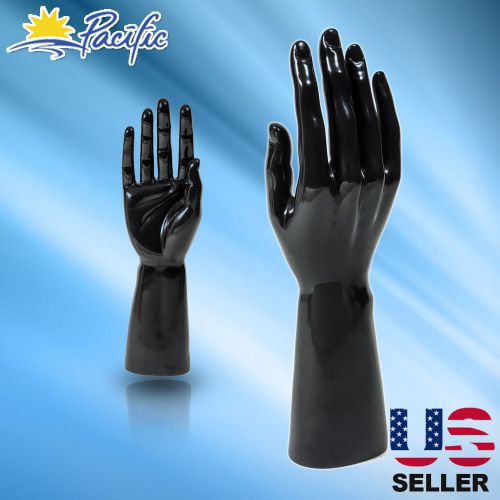 Mannequin Hand Display male Jewelry Bracelet ring glove Stand holder black H-1