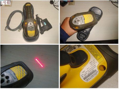 Used Symbol LS3478-ER Handheld Far Distance USB Cordless Rugged Barcode Scanner