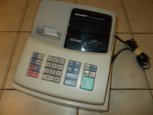 WORKING SHARP XE A102 ELECTRONIC CASH REGISTER