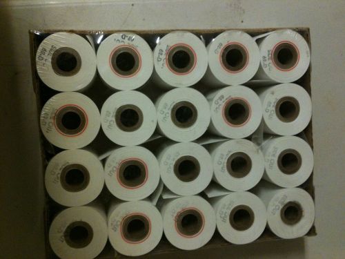 case of 20 white cash register tape 62-D TYPE 1 10X8X2