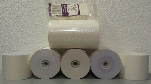 7-rolls.  2-1/4&#034; x 85&#039; 2-ply carbonless pos receipt paper for sale