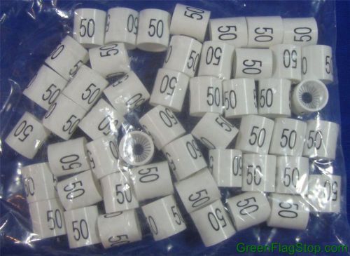 50 mini slip on size markers - size 50 retail store supply hanger garment hanger for sale