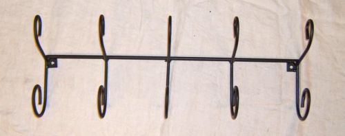 4 Coat / hat rack wall mount display iron art USA md multi