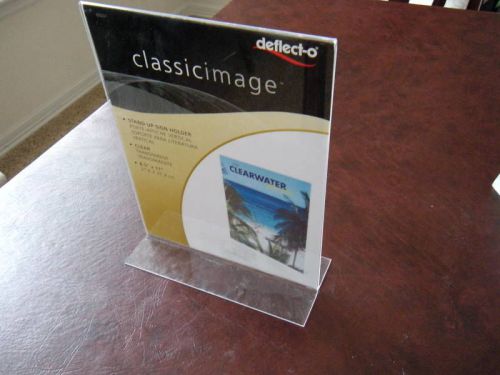 New Deflecto Preimium Stand up Sign Holder w/warranty