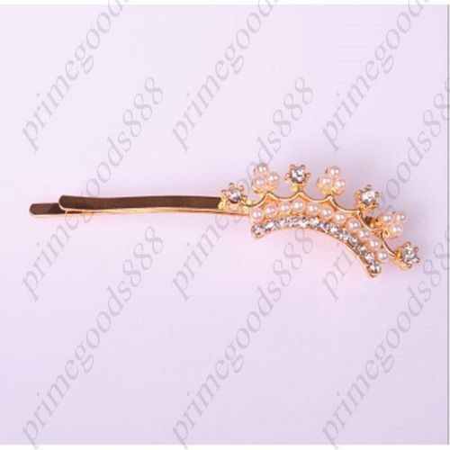 Whole Year Casual Rhinestones Bowknot Hairpin Hair Free Shipping 1