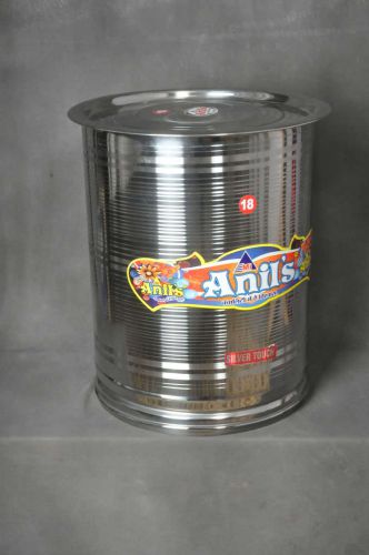 STAINLESS STEEL MILK CAN POT 25 LITER GRAIN CONTAINER WATER STORAGE TANK DAIRY