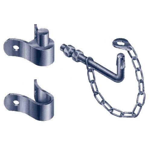 Elgate Field Gate Pack FGP7 Post Gudgeon Hinge Strap Chain Latch Galvanised